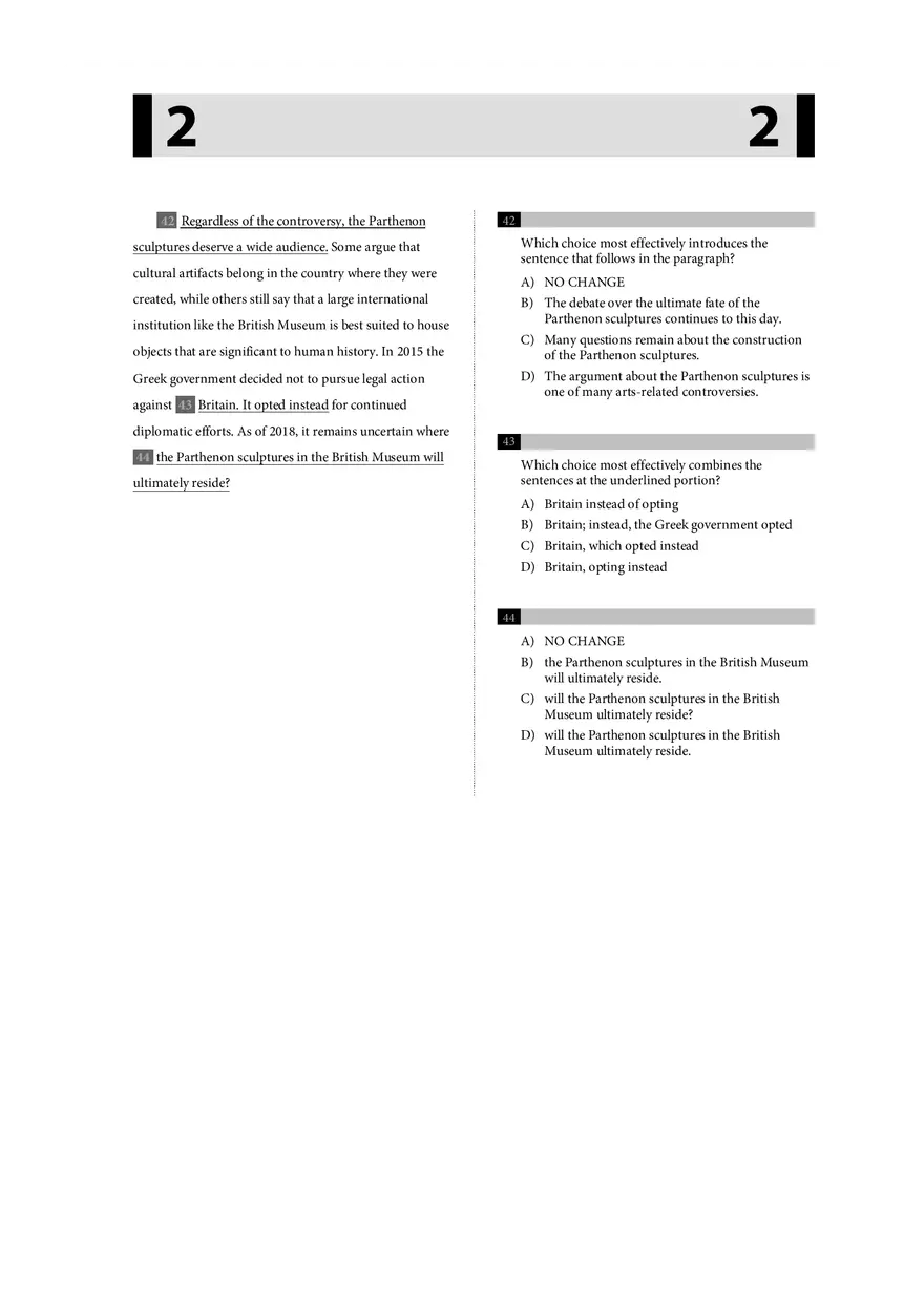 Reading Literature Test Part 2 - Page 8