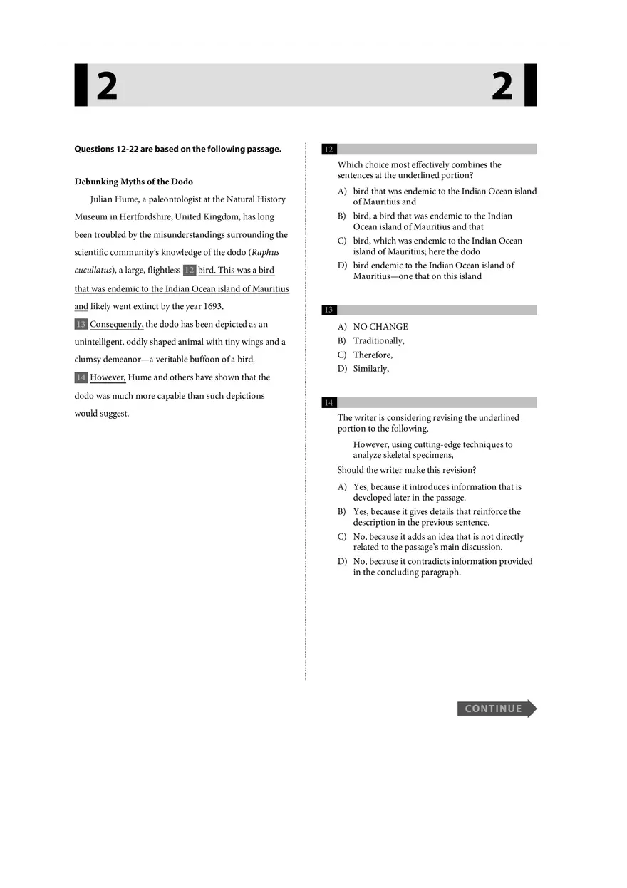 Reading Literature Test Part 2 - Page 11