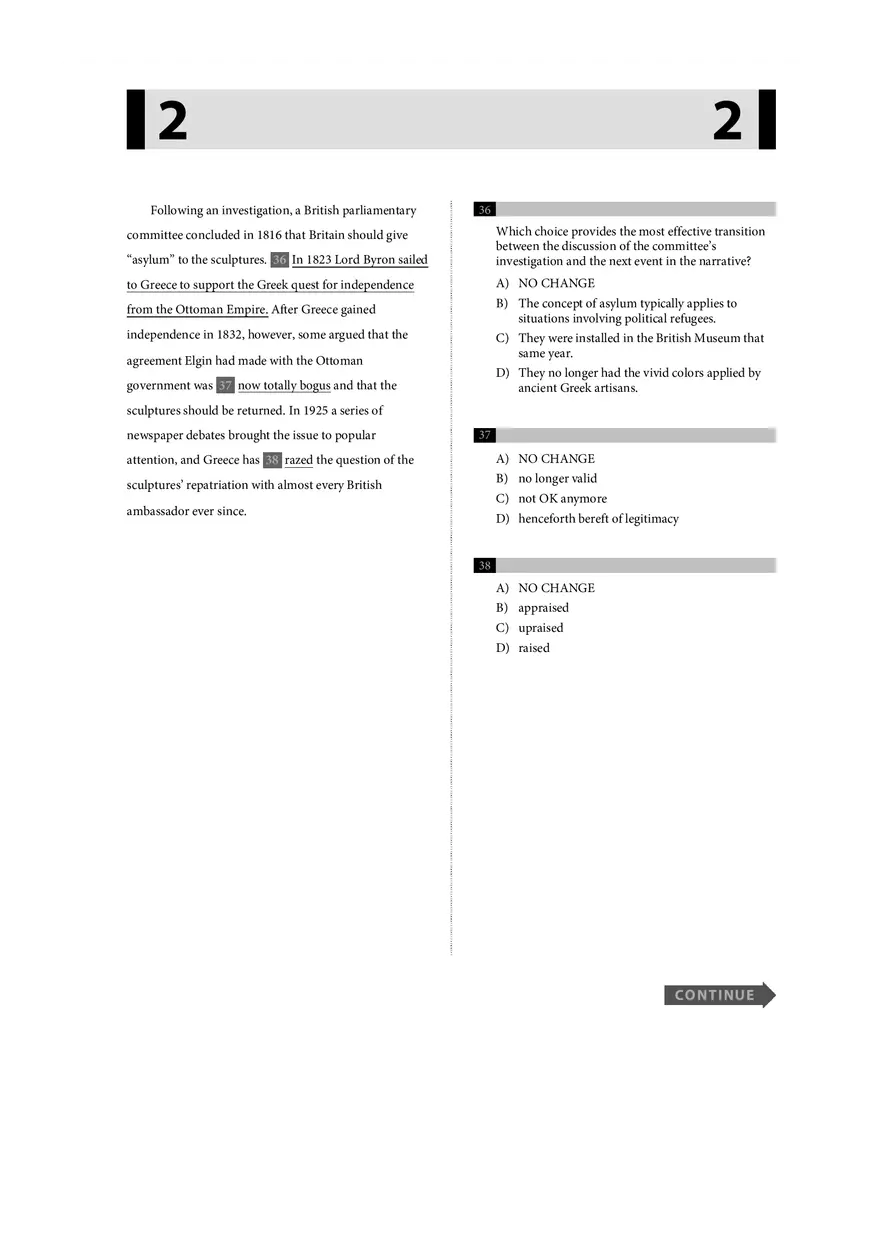 Reading Literature Test Part 2 - Page 6