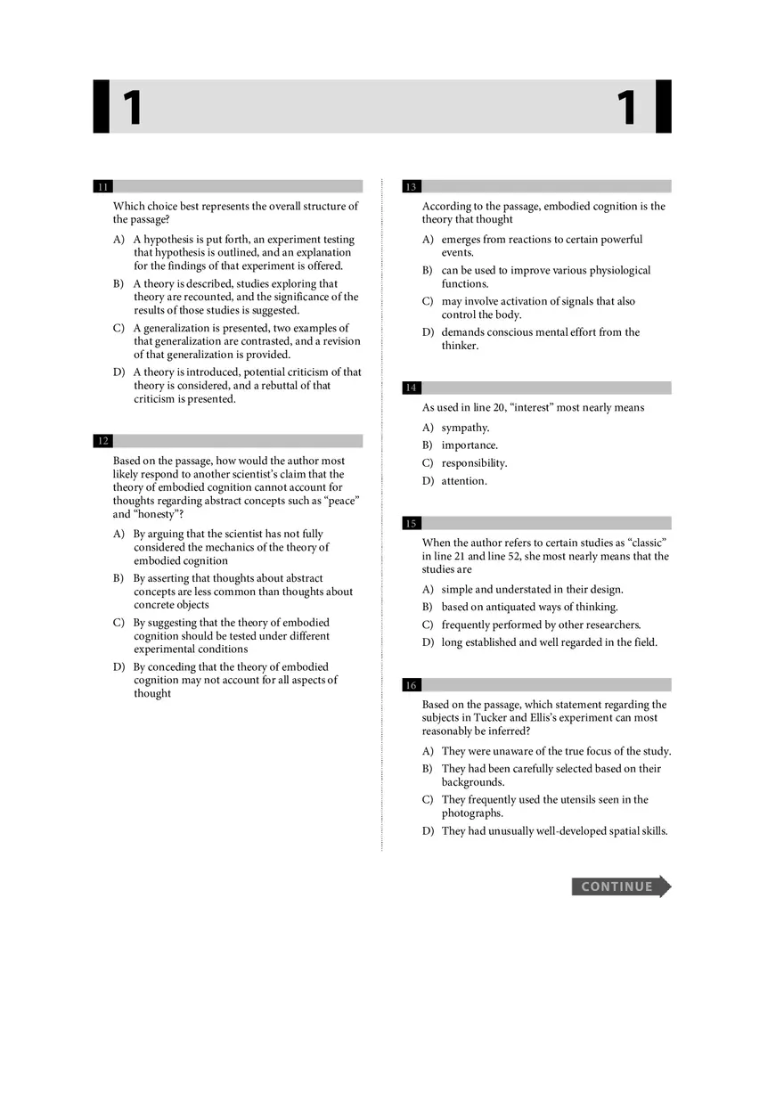 Reading Literature Test Part 1 - Page 11
