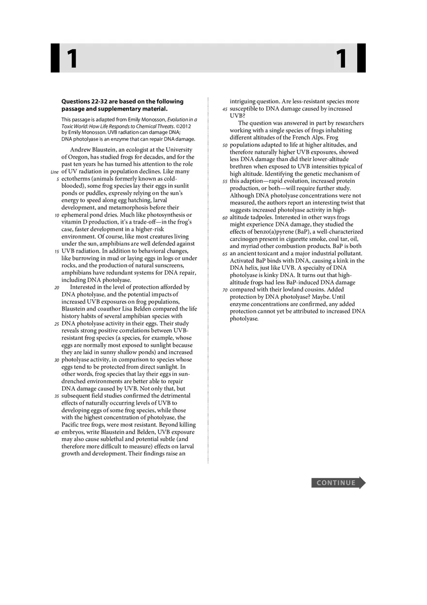 Reading Literature Test Part 1 - Page 13