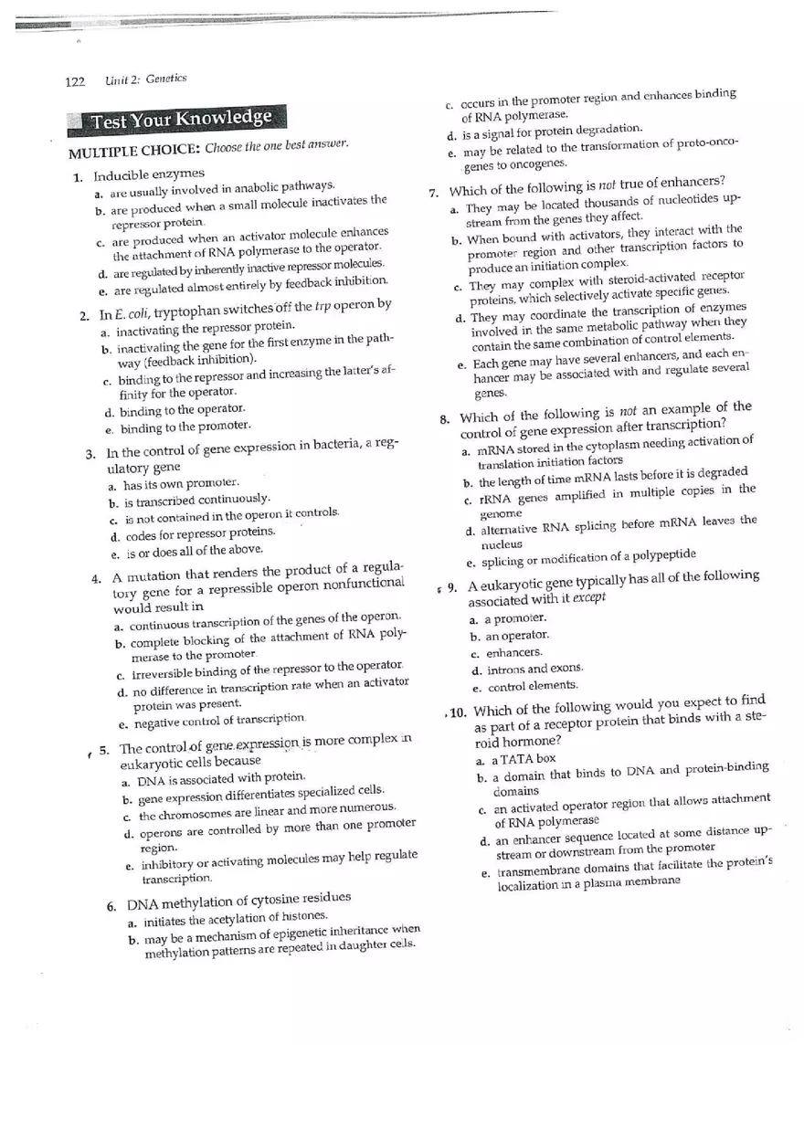 Chapter 15 Regulation of Gene Expression - Page 9