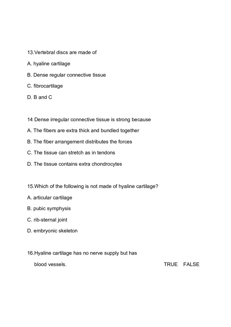 Anatomy and Physiology Test I - Page 4