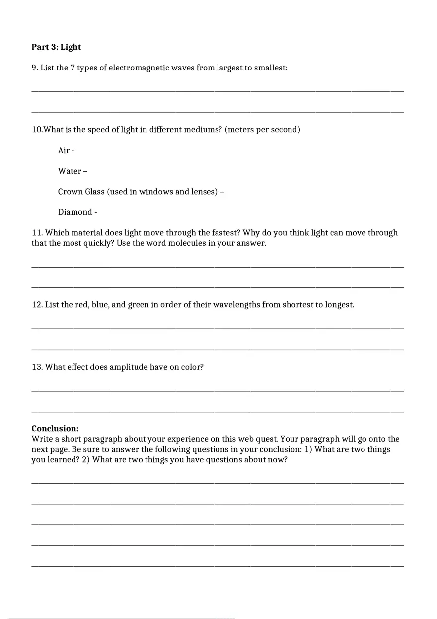 Waves Web Quest - Page 4