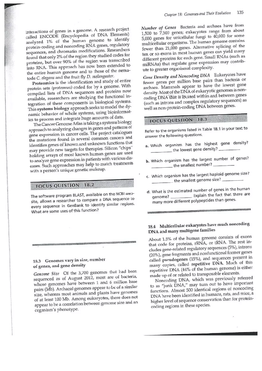 Chapter 18 Genomes and Their Evolution - Page 9