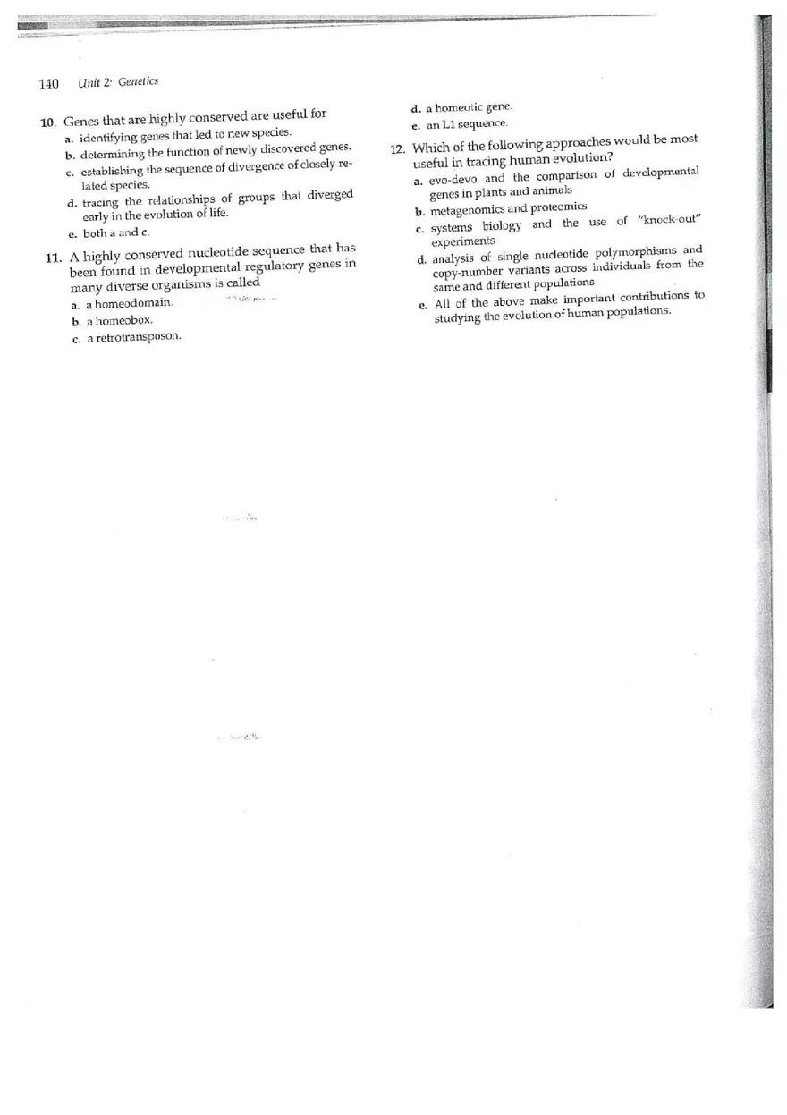 Chapter 18 Genomes and Their Evolution - Page 4
