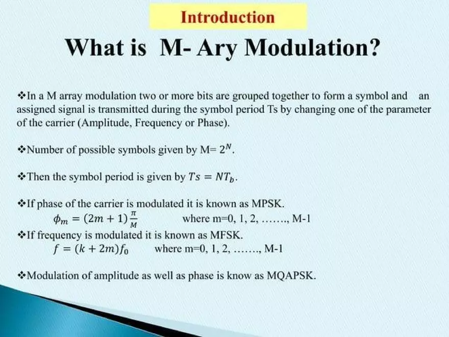 Introduction to M-ary PSK, QAPSK and FSK - Page 22