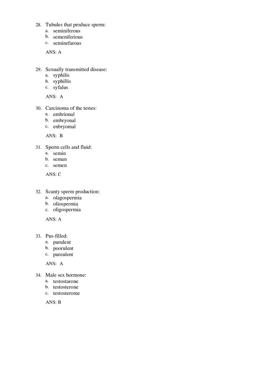 Male Reproductive System - The Language of Medicine Pt1 - Page 9