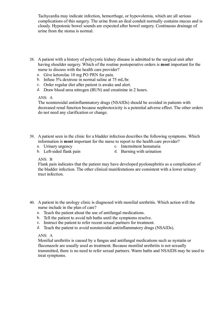 Renal and Urologic Problems Lewis Test Bank - Page 4