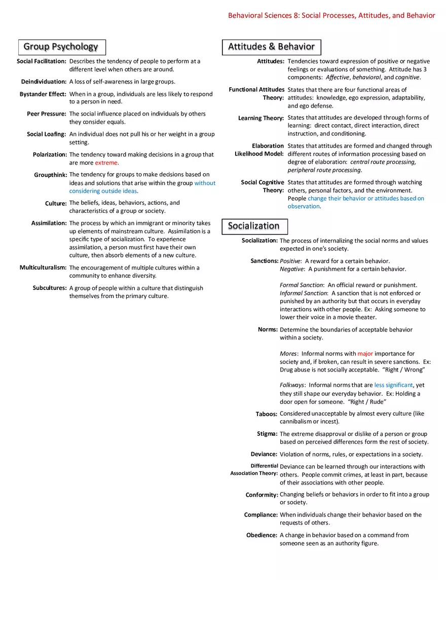 Notes for Behavioral Sciences - Page 10