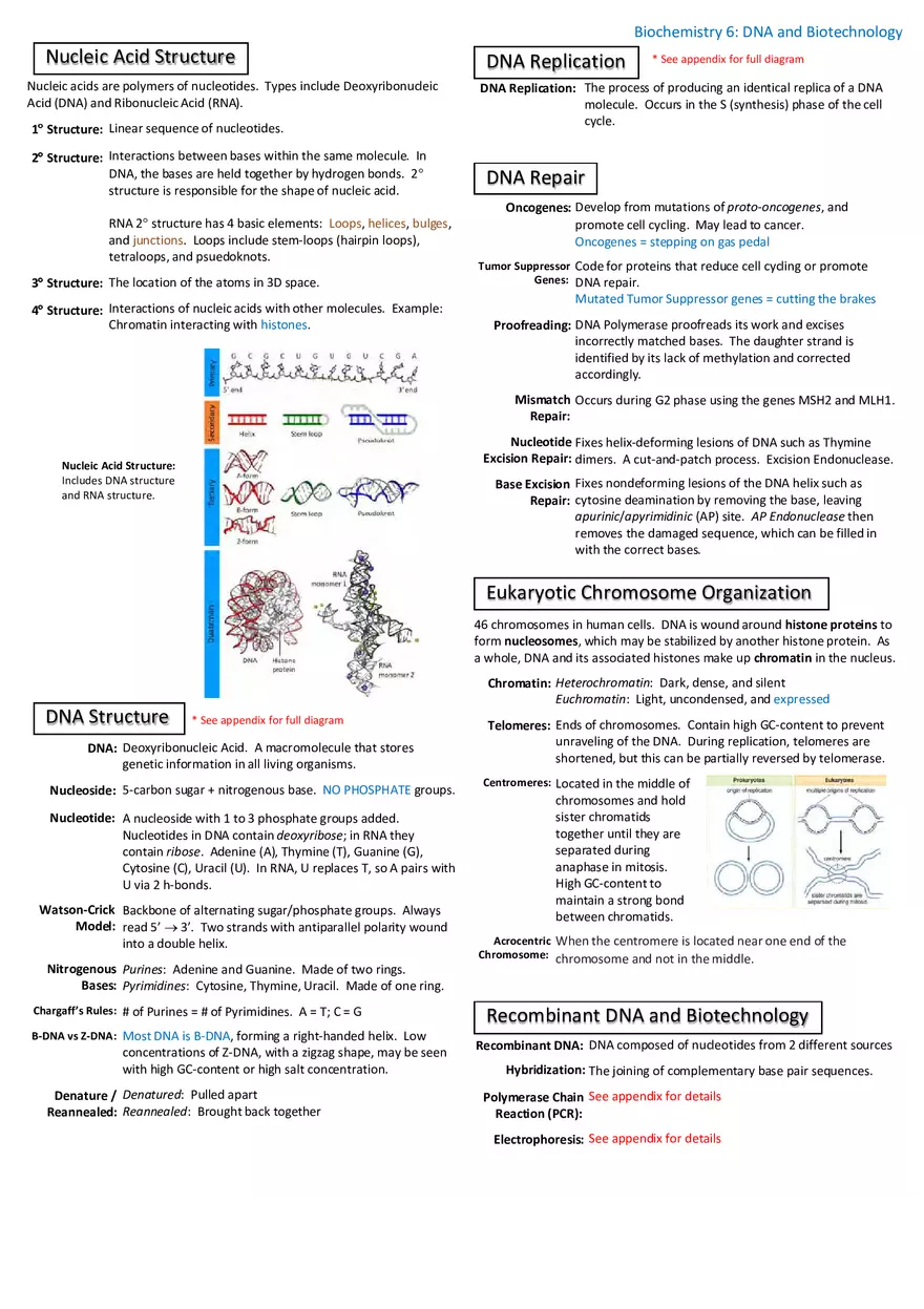 Notes for Biochemistry - Page 8