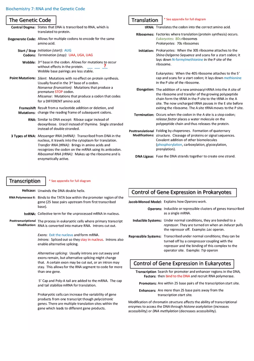 Notes for Biochemistry - Page 9