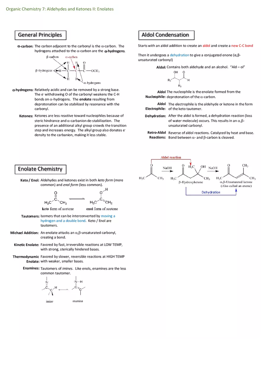 Notes for Organic Chemistry - Page 9