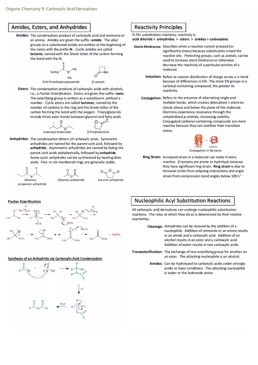 Notes for Organic Chemistry - Page 11