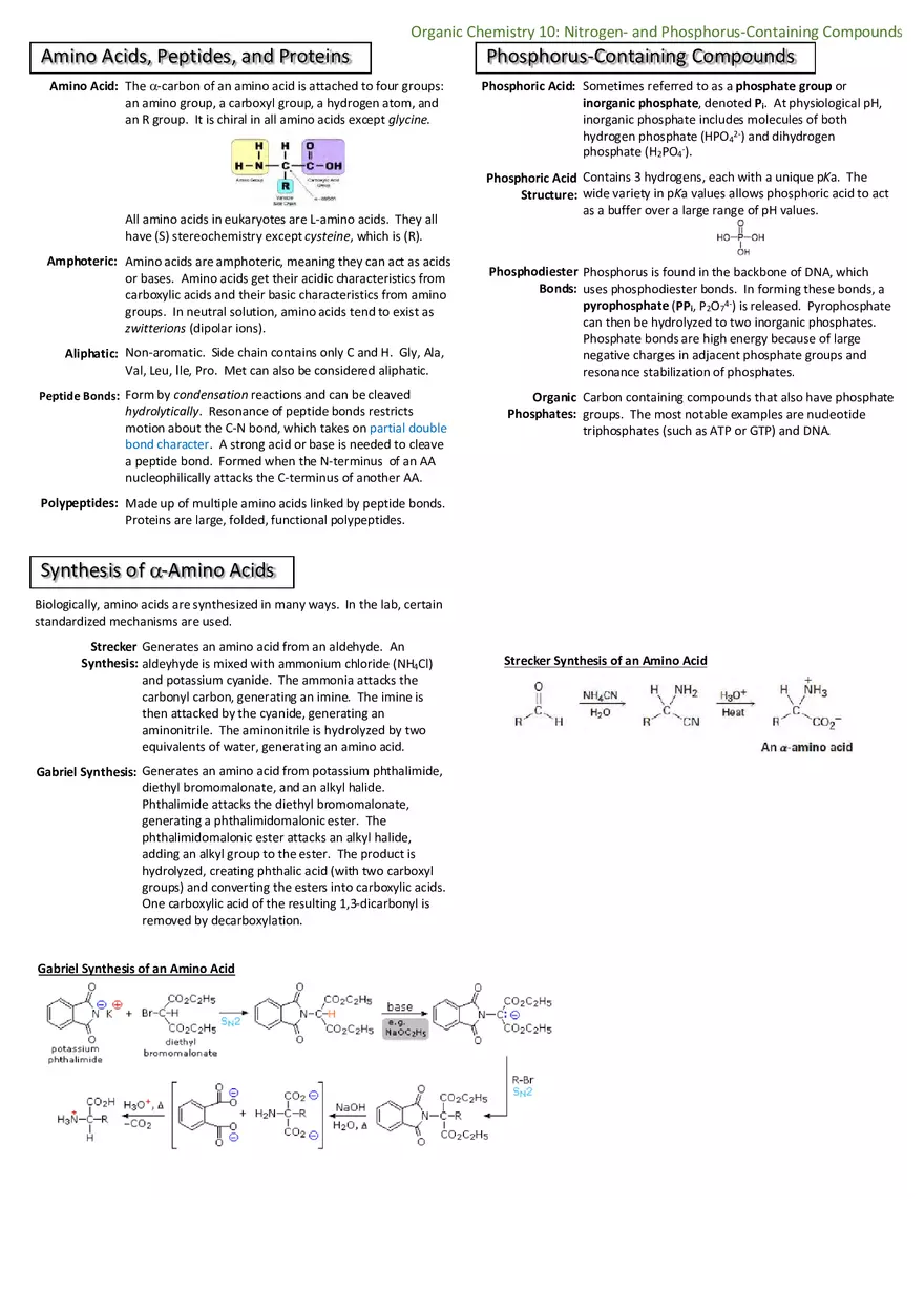 Notes for Organic Chemistry - Page 12