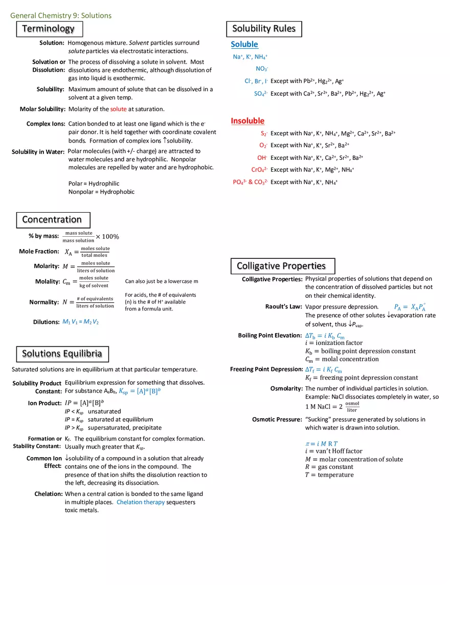 Notes for General Chemistry - Page 11