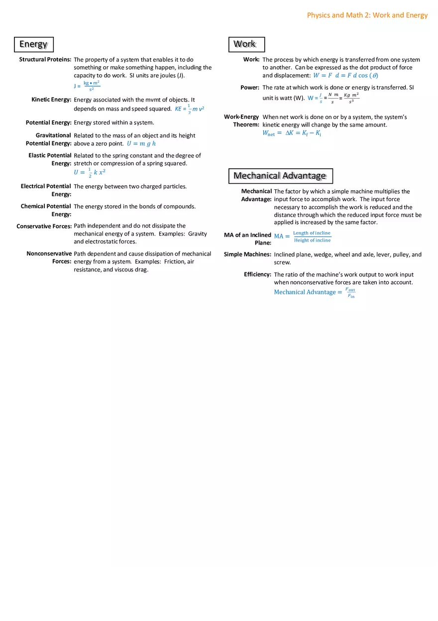 Notes for Physics and Math - Page 2