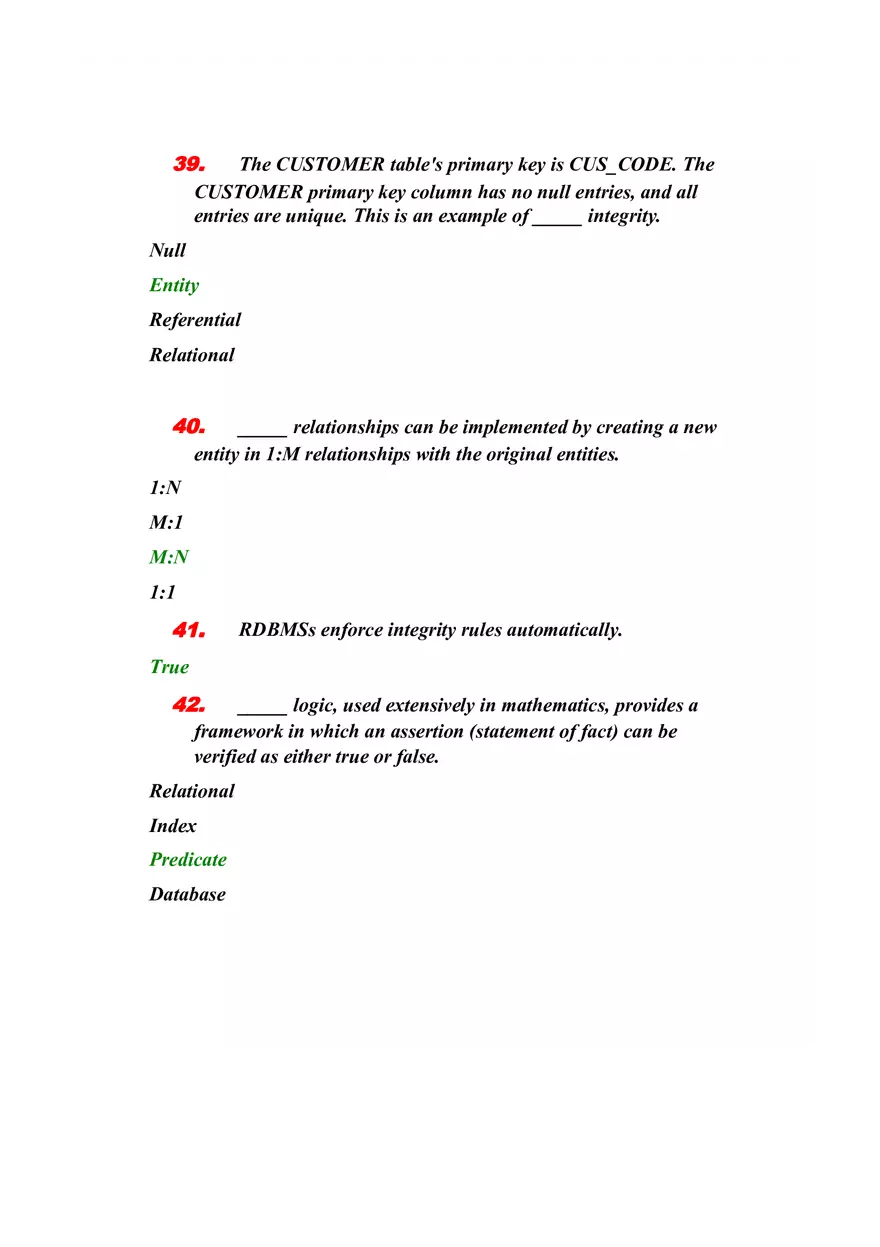 Quiz Lesson III - Data Management Foundations - Page 8