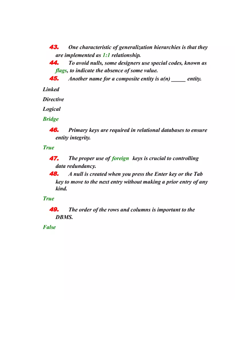 Quiz Lesson III - Data Management Foundations - Page 9