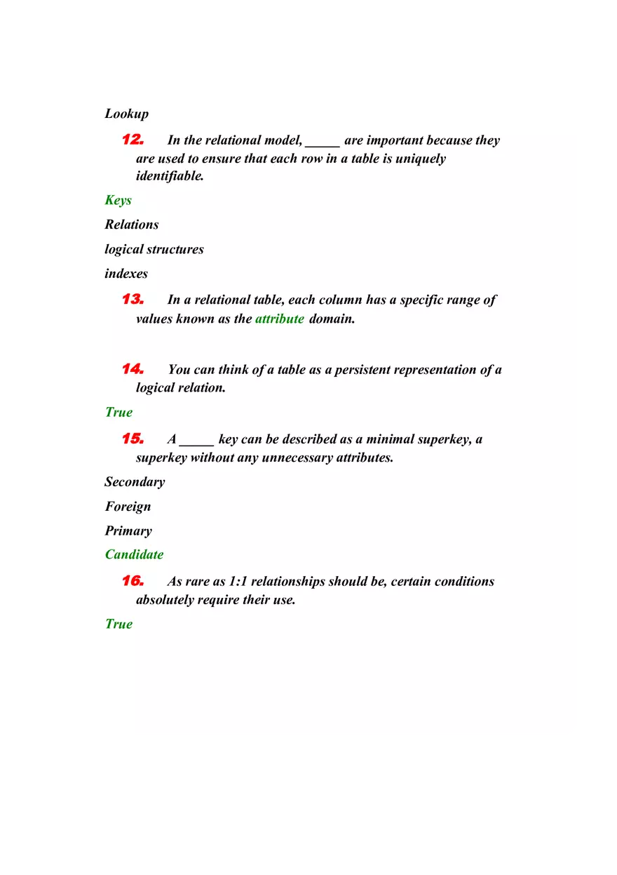 Quiz Lesson III - Data Management Foundations - Page 3