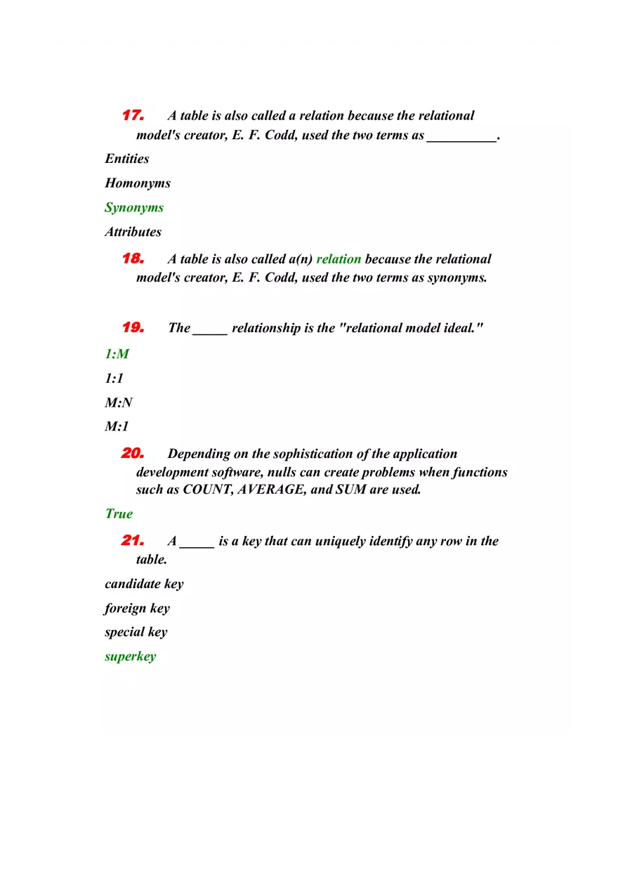 Quiz Lesson III - Data Management Foundations - Page 4