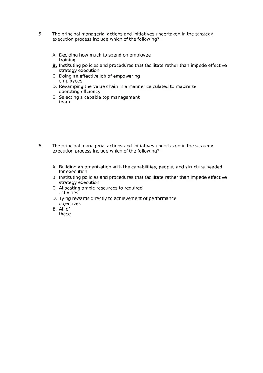 Superior Strategy Execution-Another Path to Competitive Advantage Answer Key 1 - Page 3