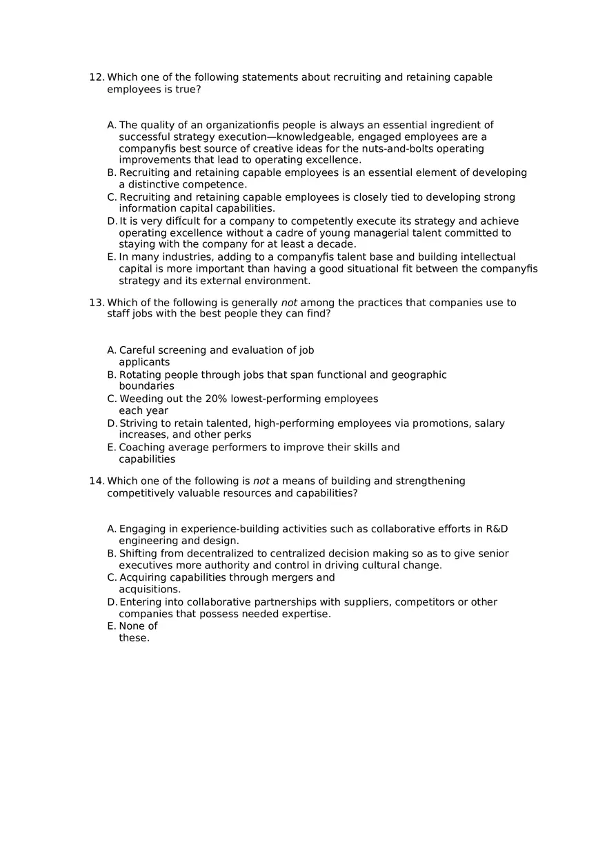 Superior Strategy Execution-Another Path to Competitive Advantage Assignment 1 - Page 5