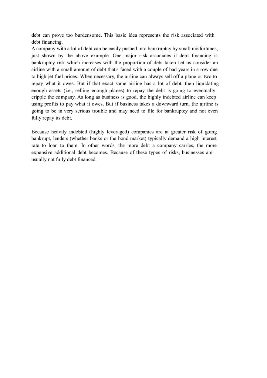 Why Debt Capital is Cheaper than Equity Capital - Page 2