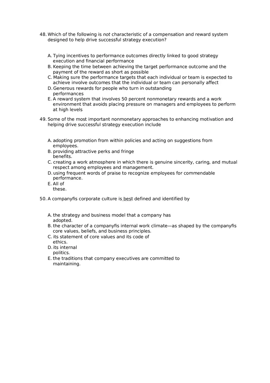 Superior Strategy Execution-Another Path to Competitive Advantage Assignment 2 - Page 7