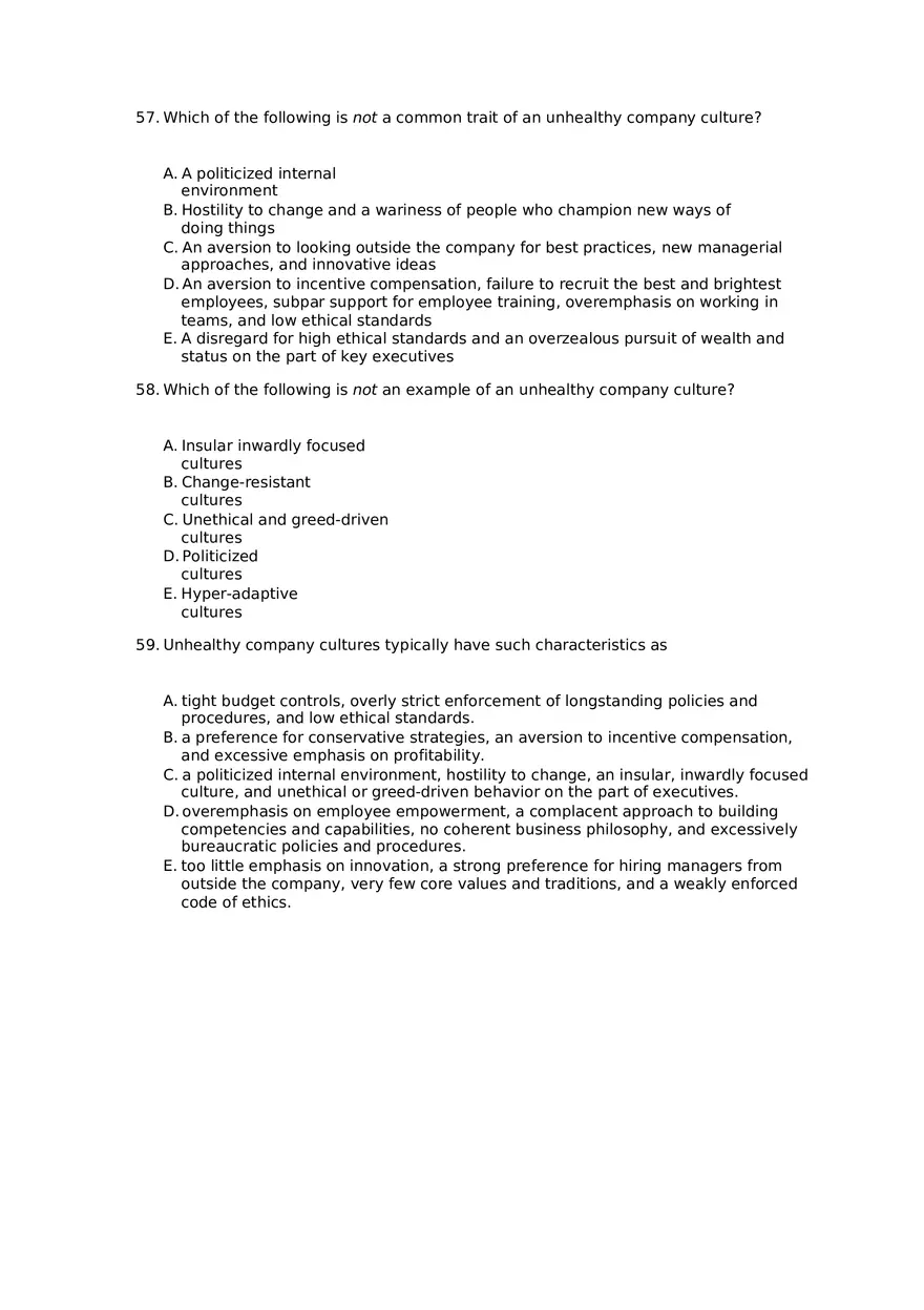 Superior Strategy Execution-Another Path to Competitive Advantage Assignment 2 - Page 10