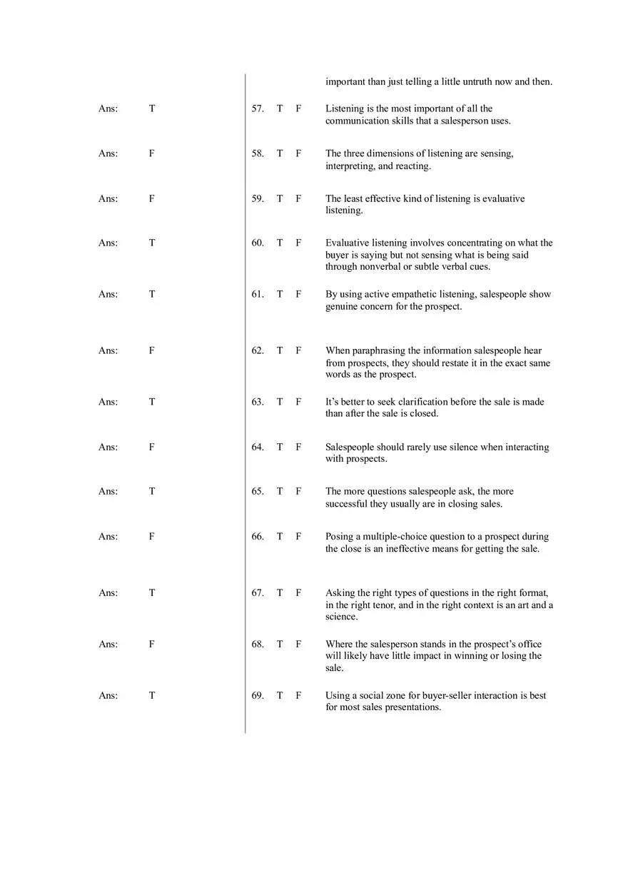 Communicating Effectively with Diverse Customers (Answer Key) - Page 9