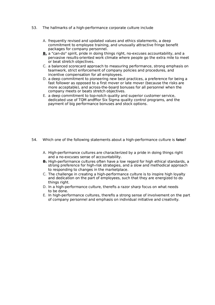 Superior Strategy Execution-Another Path to Competitive Advantage Answer Key 3 - Page 7