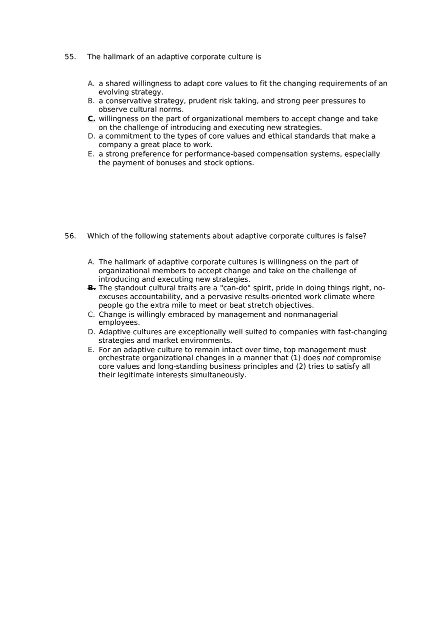 Superior Strategy Execution-Another Path to Competitive Advantage Answer Key 3 - Page 8