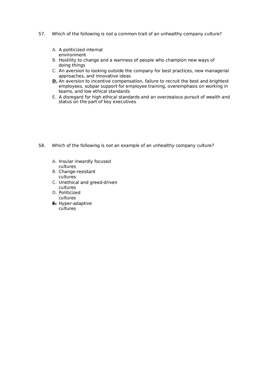 Superior Strategy Execution-Another Path to Competitive Advantage Answer Key 3 - Page 9