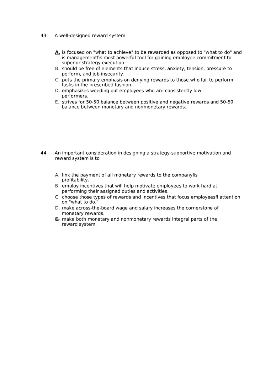 Superior Strategy Execution-Another Path to Competitive Advantage Answer Key 3 - Page 2
