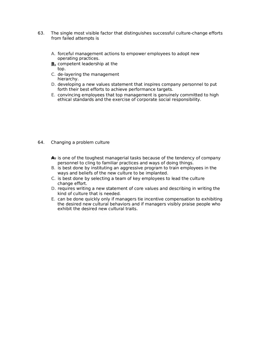 Superior Strategy Execution-Another Path to Competitive Advantage Answer Key 4 - Page 2