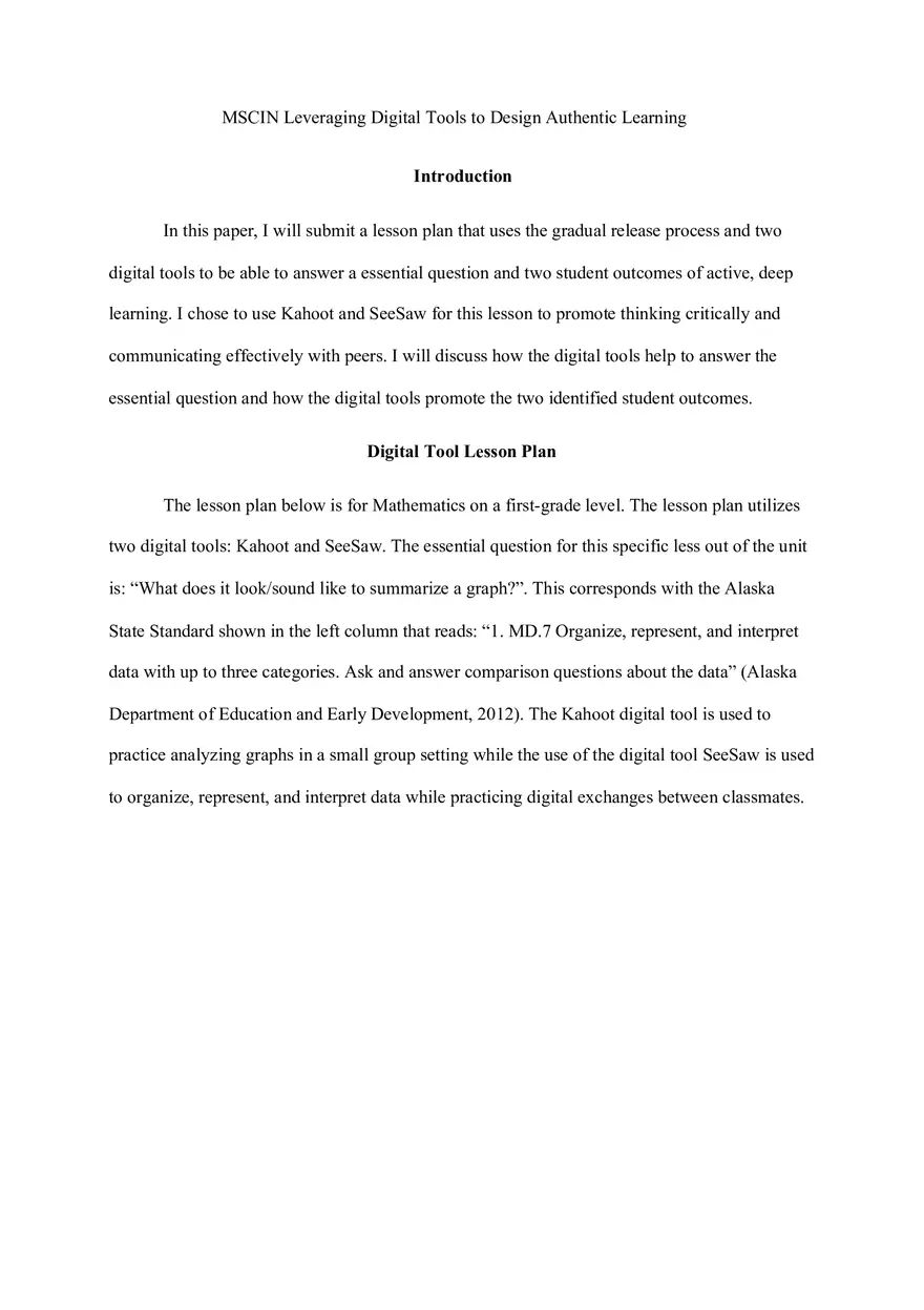 Leveraging Digital Tools to Design Authentic Learning - Page 1