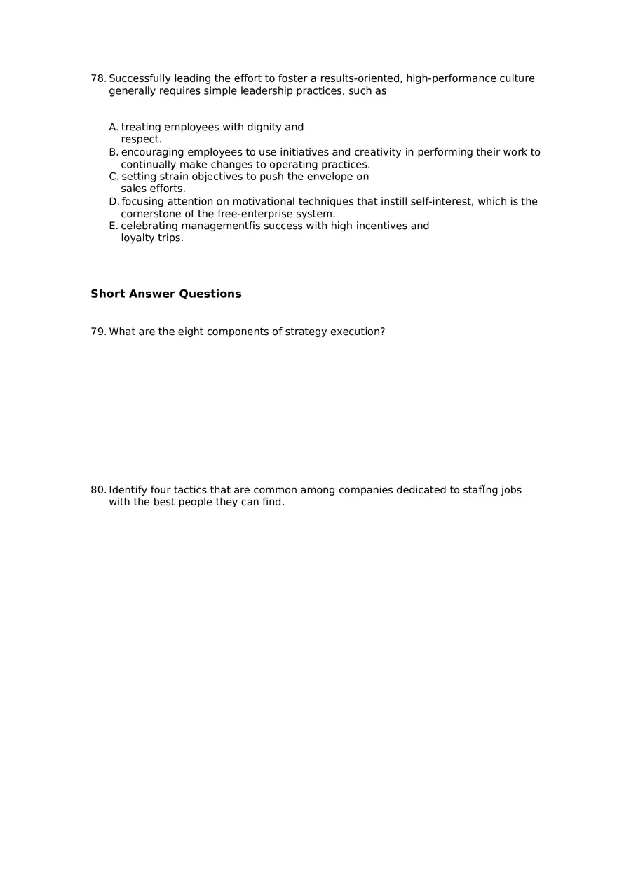 Superior Strategy Execution-Another Path to Competitive Advantage Assignment 3 - Page 10