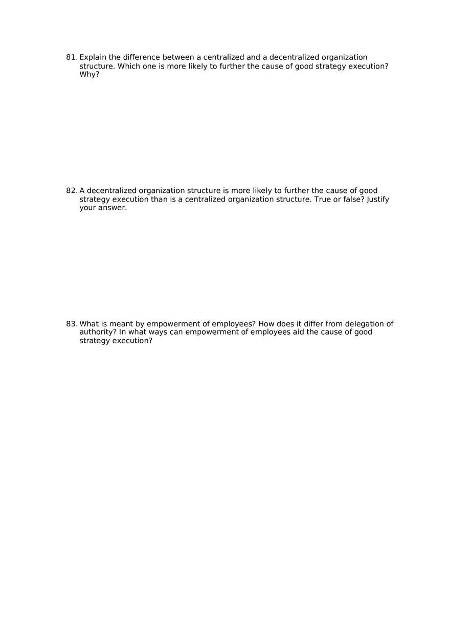 Superior Strategy Execution-Another Path to Competitive Advantage Assignment 3 - Page 11