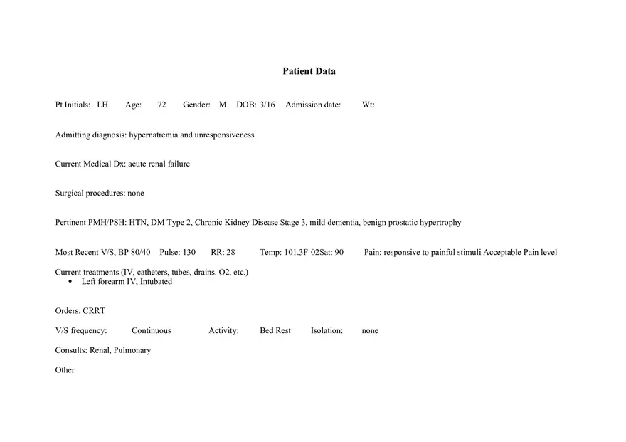Advance Kidney Injury Care Plan - Page 12