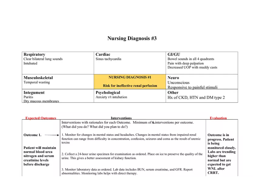 Advance Kidney Injury Care Plan - Page 5