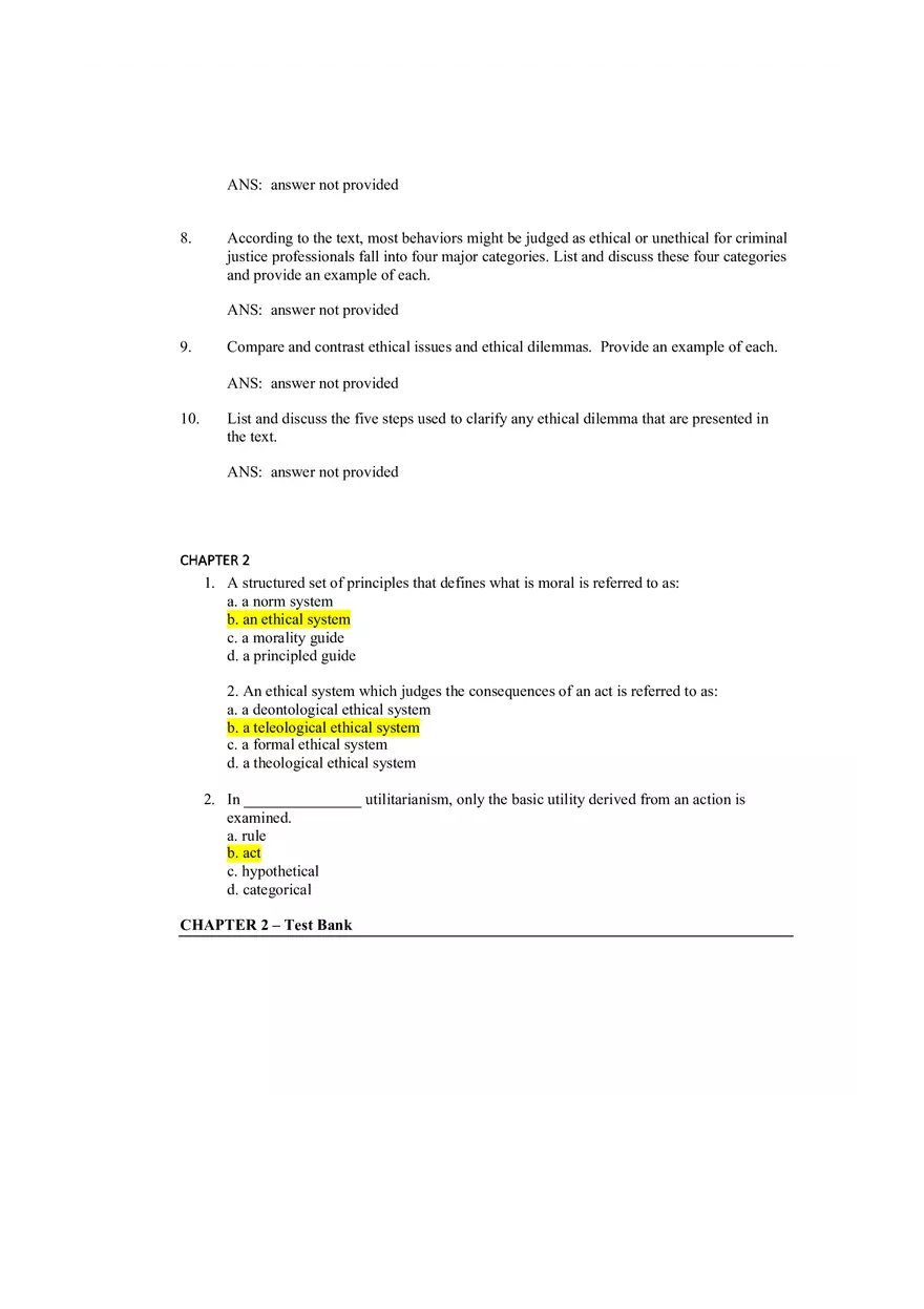 Understanding Ethics Answer Key Part 6 - Page 7