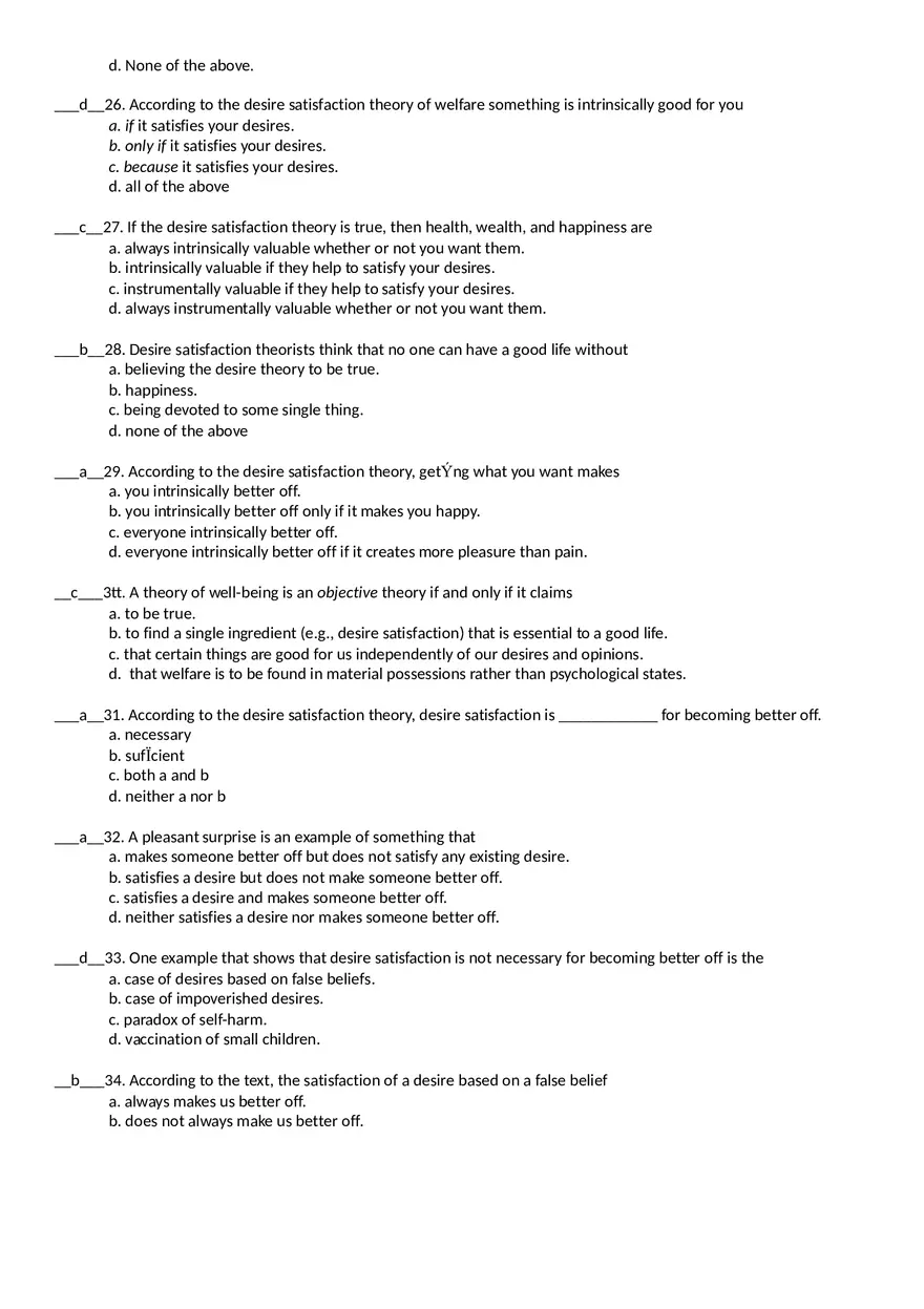 Moral Issues 40 Multiple Choice Questions - Page 4