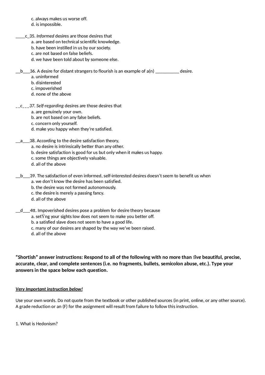 Moral Issues 40 Multiple Choice Questions - Page 5
