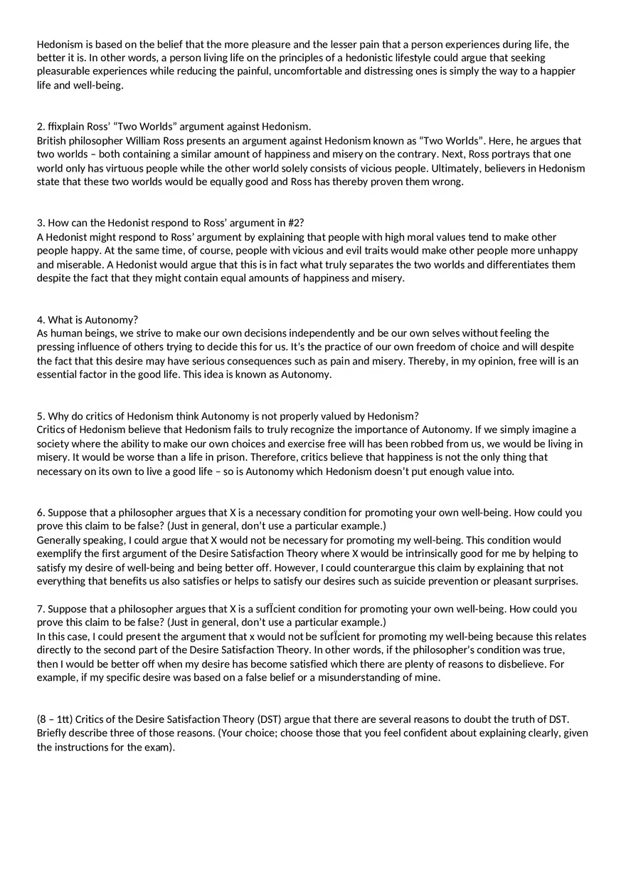 Moral Issues 40 Multiple Choice Questions - Page 6