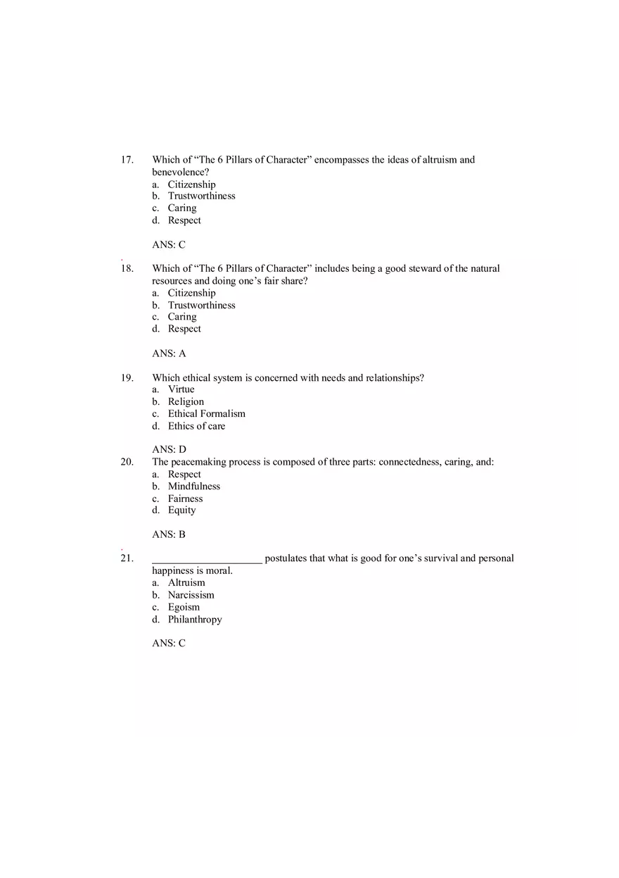 Understanding Ethics Answer Key Part 7 - Page 1