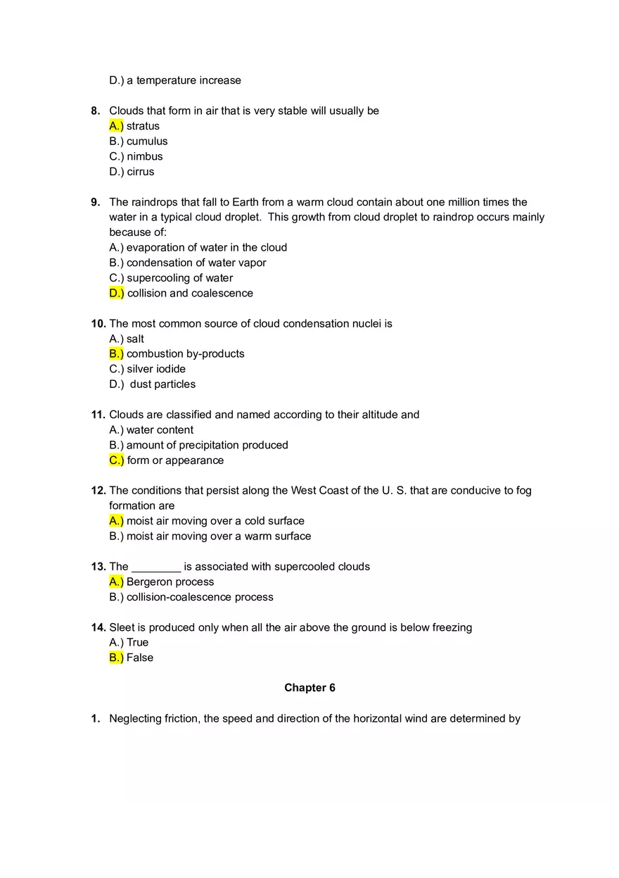 Weather and Climate Midterm Exam Notes - Page 7