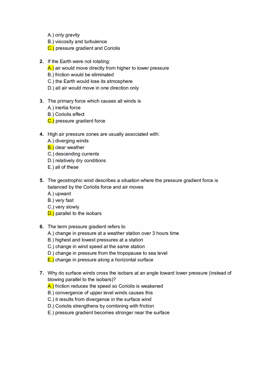 Weather and Climate Midterm Exam Notes - Page 8