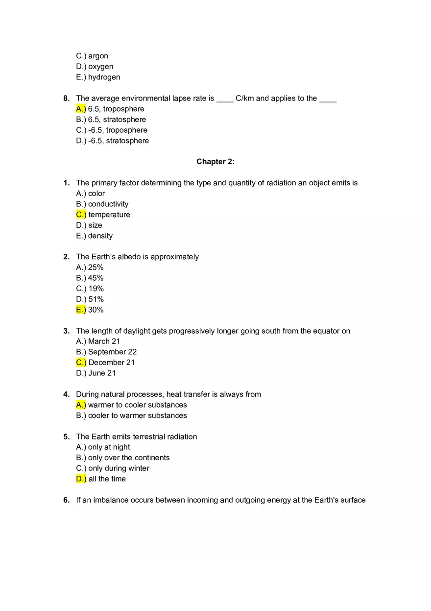 Weather and Climate Midterm Exam Notes - Page 2
