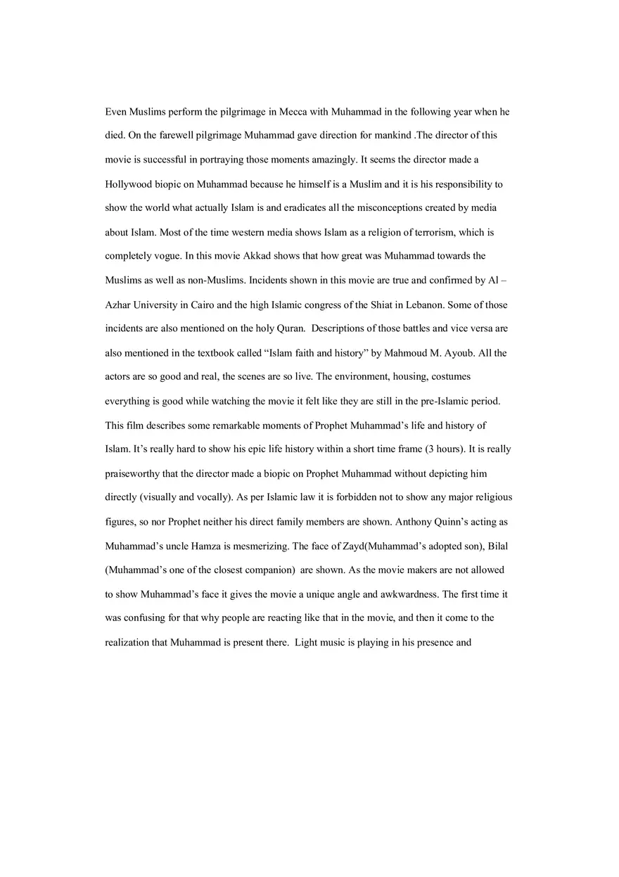 Movie Review of The Message - The Islamic Tradition - Page 2